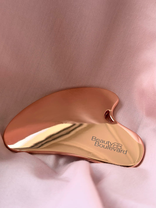 BEAUTY BOULEVARD - Guasha coeur , acier inoxydable rose gold
